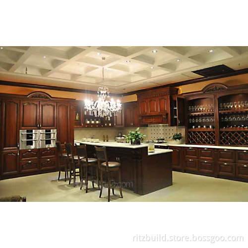 North American Style Solid Wood Kitchen Cabinet